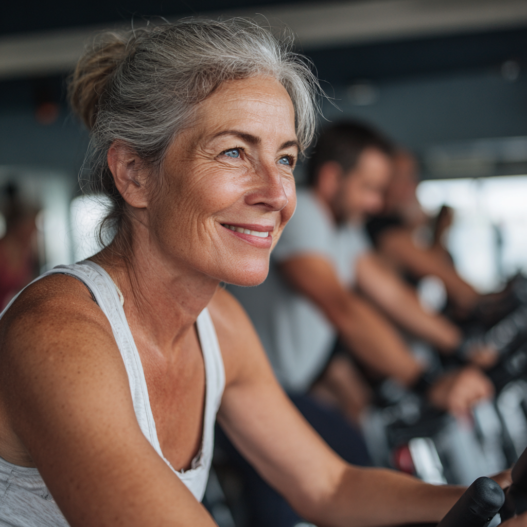 Активні люди 45+ під час тренування